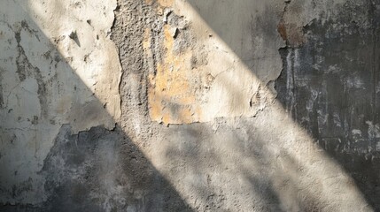 Sticker - Concrete wall, rough, textured. Generative AI