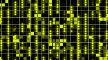 Aufkleber - Graphic illustration of digital technology. 3d render background made of forms with different brightness. Digital technology background with square particles.