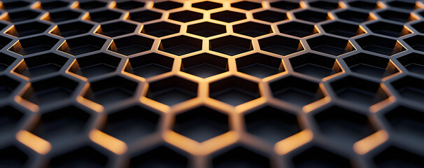 Abstract Honeycomb Pattern Background.