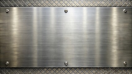 Rustic stainless steel texture on silver metal background with industrial design elements