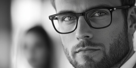 Poster - Businessman with Glasses