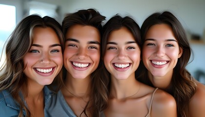 Capture of a radiant smile showcasing the art of photogenic expressions through generative AI creativity