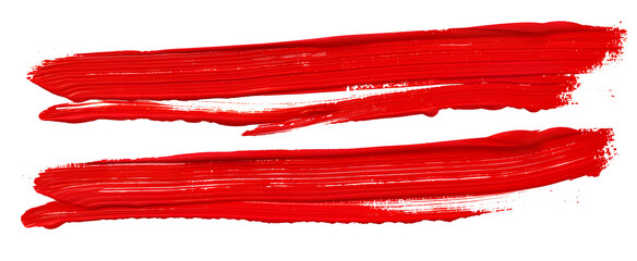 Wall Mural - set of red marker paint texture. stroke isolated on white background