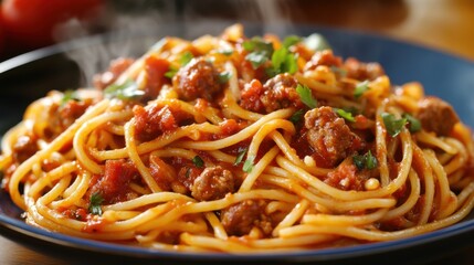 Spaghetti Sausage Chili. Generative AI