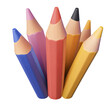© Daniel - Colored pencils, 3d illustration elements of school supplies