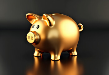 piggy bank with coins