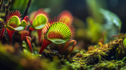 Wall Mural - Close Up of Venus Flytrap Plant