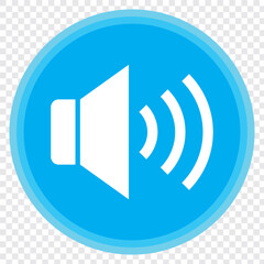 Poster - Sound icon, speaker icon. Sound vector icon, music volume symbol. Vector Illustration. Flat design. EPS 10.