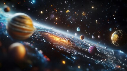 Wall Mural - outer space and the solar system