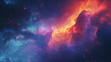 Wall Mural - outer space and cosmic nebula