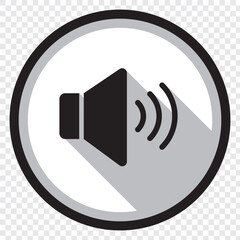 Poster - Speaker icon set. volume icon vector. loudspeaker icon vector. sound symbol. EPS 10.