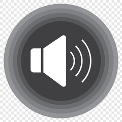 Poster - Speaker icon set. volume icon vector. loudspeaker icon vector. sound symbol. EPS 10.