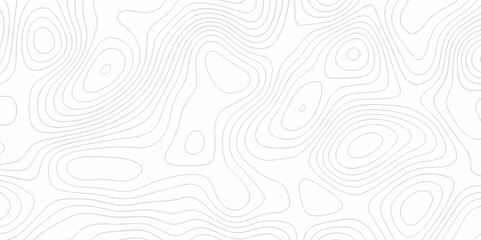 Poster - White paper wave carve relief topographic contours map background. line topo seamless topographic geography map grid abstract sublet pattern.