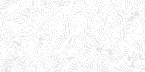 Poster - White wave carve line geography landscape topo counter grid map. Line topographic diagonal doodle spiral map abstract background.