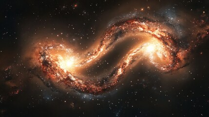 Poster - Spiral Galaxy in Deep Space