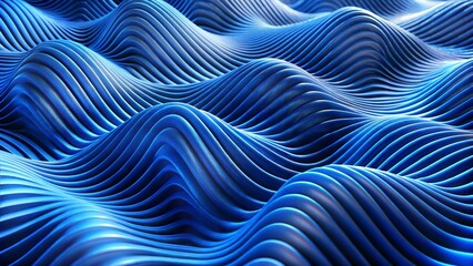 Wall Mural - Abstract 3D Wave Pattern