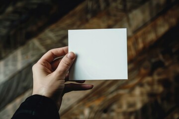 Aufkleber - A person holding a piece of paper in their hand