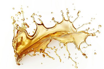 Poster - A droplet of liquid falls onto a clean white surface