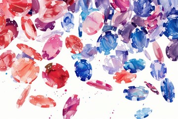 Poster - A collection of colorful paper sheets in various hues and textures