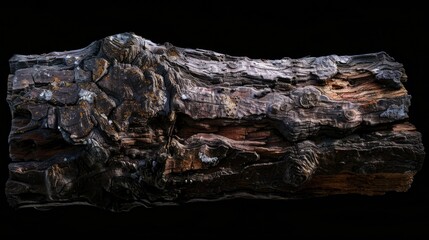 Poster - A wooden piece sits on a table