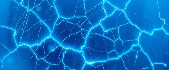 Wall Mural - Chilling Cracks in Ice, Cold Aesthetic, Abstract Background for Devices