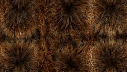 seamless squirrel fur pattern in rich browns with subtle textures.