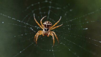 Spider on a web.