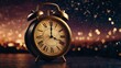 © Latief - happy new year countdown clock on abstract glittering midnight sky with copy space