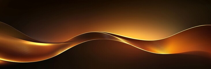 colorful brown beige gradient wave on dark background grainy texture effect abstract banner website 