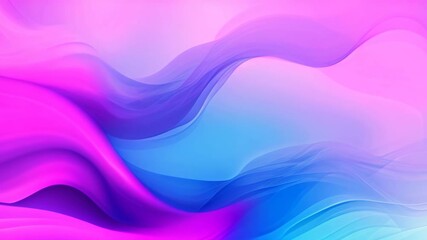 Poster - abstract background with smooth lines in purple, blue and pink colors, Random background in blue and purple with copy space