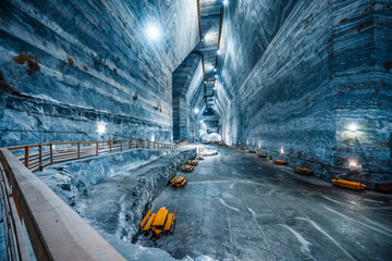 Slanic Prahova Salt Mine. Most well known tourist  attractions and a respiratory treatment base and biggest  salt mine in europe