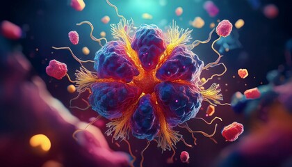 Wall Mural - abstract background with bubbles