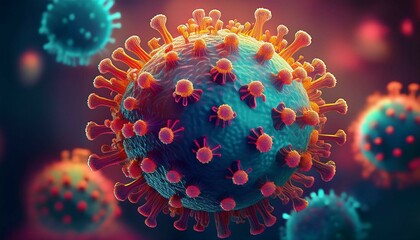Wall Mural - 3d rendered illustration of a virus