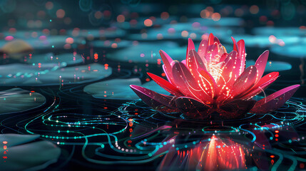 Wall Mural - Lotus flower 