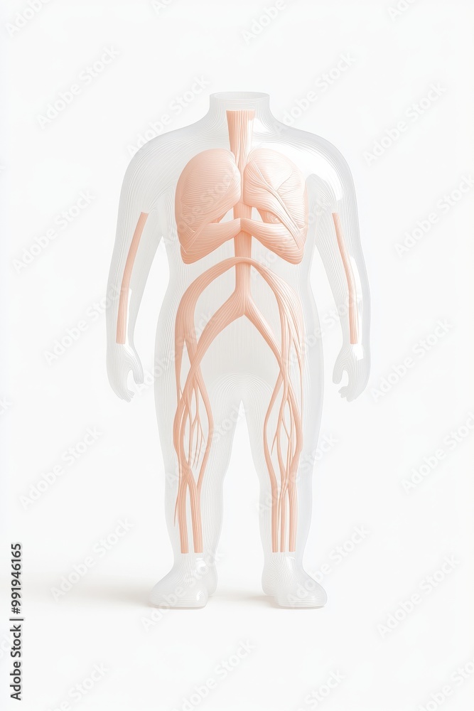 A Transparent Human Body Model Featuring Clearly Visible Organs ...
