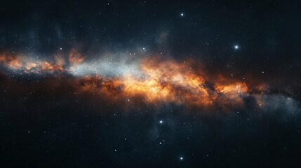 Wall Mural - stunning visualization of the Milky Way, emphasizing the underlying mathematical principles