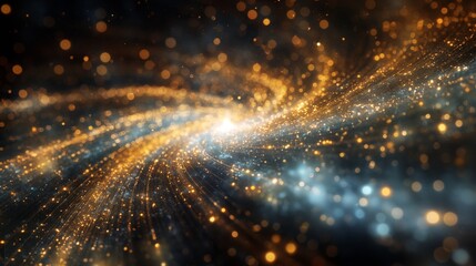 Wall Mural - stunning visualization of the Milky Way, emphasizing the underlying mathematical principles