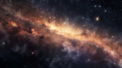 Wall Mural - stunning visualization of the Milky Way, emphasizing the underlying mathematical principles
