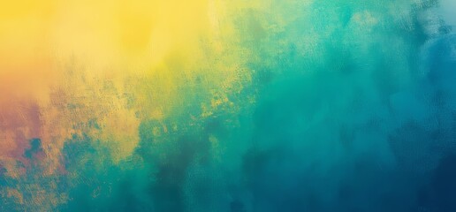 Retro summer noise texture effect header backdrop summer design with a grainy green teal blue yellow abstract background