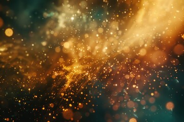 Poster - Close-up shot of a blurry background with lights, perfect for representing unknown or mysterious environments