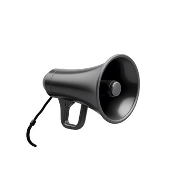 Megaphone isolated 3d render icon illustration with ultra layer