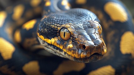 Poster - Close Up of a Snake's Eye - Wildlife Photography