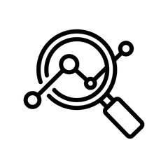Poster - analysis icon line vector design