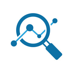 Poster - analysis icon solid vector design