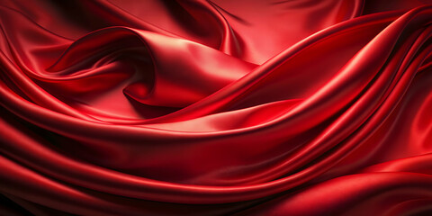 Elegant red silk background perfect for luxurious and romantic designs, red, silk, fabric, luxurious, elegant, background, texture