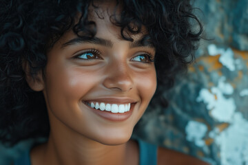 Happy young woman portrait