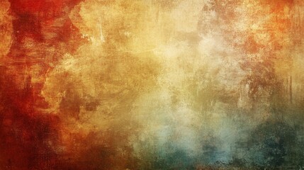 Grunge vintage retro background with worn textures and soft earth tones