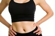 © Ben - A fit woman’s flat stomach and toned abs in workout attire, symbolizing health, fitness, and strength through core training and exercise.