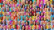 © JohnDesignHub - Colorful portrait collage featuring people in diverse backgrounds.