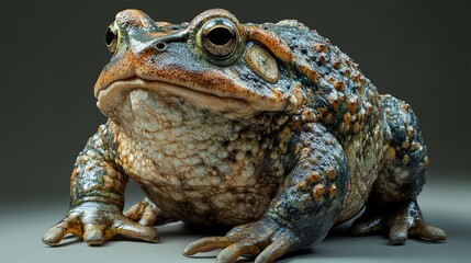 Sticker - Close-up Portrait of a Toad with Detailed Skin Texture